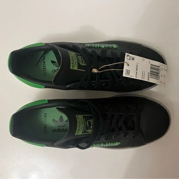 adidas Stan Smith Marvel Hulk Smash Black/Green Kids Size 6 NWT