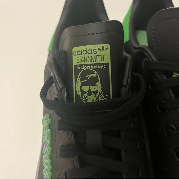 adidas Stan Smith Marvel Hulk Smash Black/Green Kids Size 6 NWT