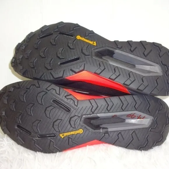 Adidas Terrex Agravic Ultra Trail Mens Size 8.5 Black Red Running Shoes FY7628