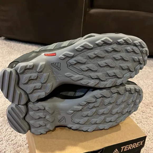 Adidas Terrex AX2R trail hiking shoes sneakers black grey carbon CM7728 Mens 12