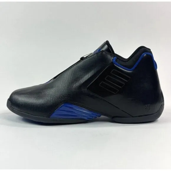Adidas TMAC 3 Restomod Men 11.5 Black Blue Basketball Shoes Tracy McGrady GY0258