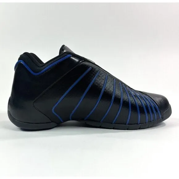 Adidas TMAC 3 Restomod Men 11.5 Black Blue Basketball Shoes Tracy McGrady GY0258