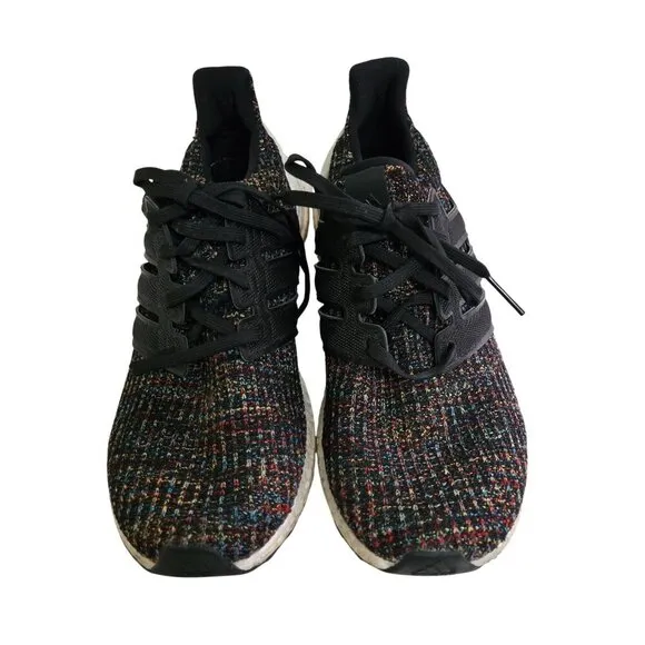 Adidas Ultra Boost 4.0 Black Multi Athletic Running Shoe F35232 Size 10