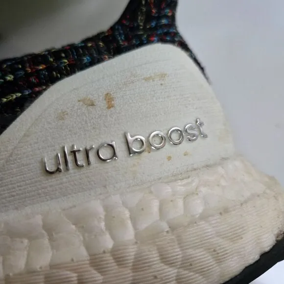 Adidas Ultra Boost 4.0 Black Multi Athletic Running Shoe F35232 Size 10