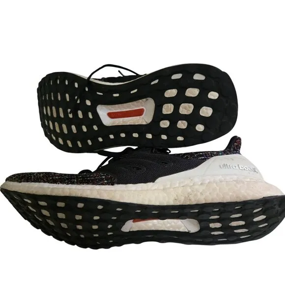 Adidas Ultra Boost 4.0 Black Multi Athletic Running Shoe F35232 Size 10