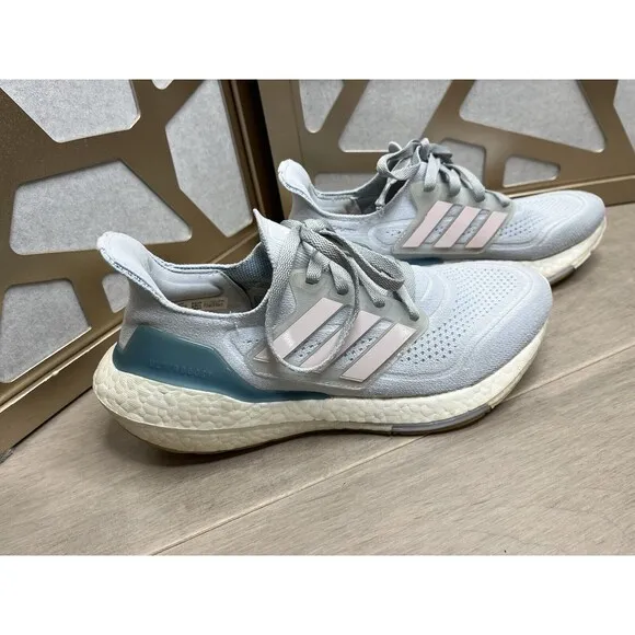 adidas UltraBoost 21 Halo Blue Fresh Candy FY0395 Women 8 Sneakers Shoes Running