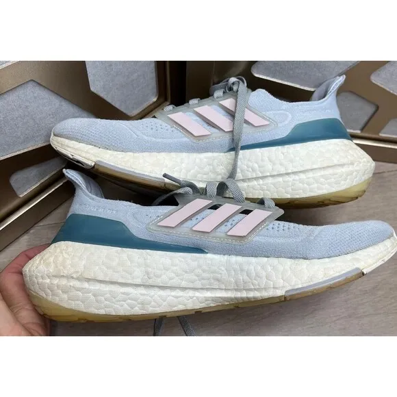 adidas UltraBoost 21 Halo Blue Fresh Candy FY0395 Women 8 Sneakers Shoes Running