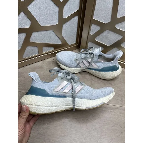 adidas UltraBoost 21 Halo Blue Fresh Candy FY0395 Women 8 Sneakers Shoes Running