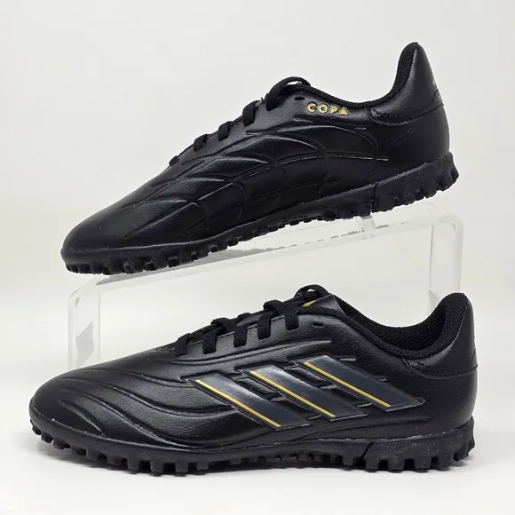Adidas Unisex Soccer Shoes Black Kids Copa Pure 2 Club Turf IG8736 Size 4 New