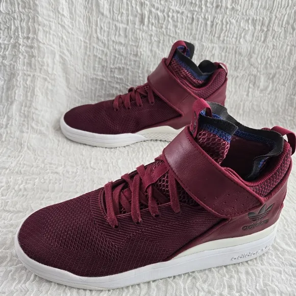 Adidas Veritas X Burgundy Activewear Athletic Skateboarding Shoes Sz 10