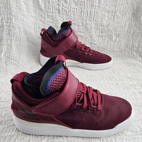Adidas Veritas X Burgundy Activewear Athletic Skateboarding Shoes Sz 10