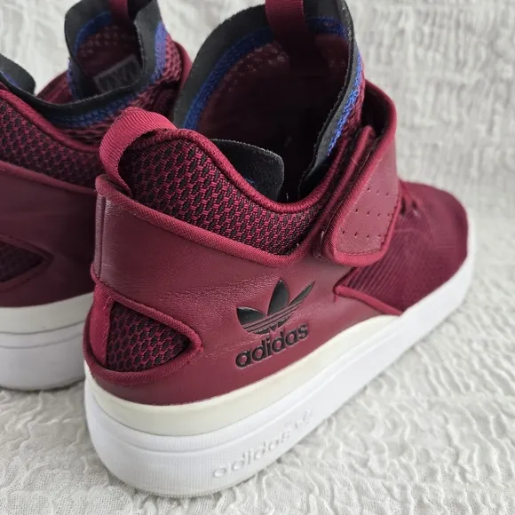 Adidas Veritas X Burgundy Activewear Athletic Skateboarding Shoes Sz 10