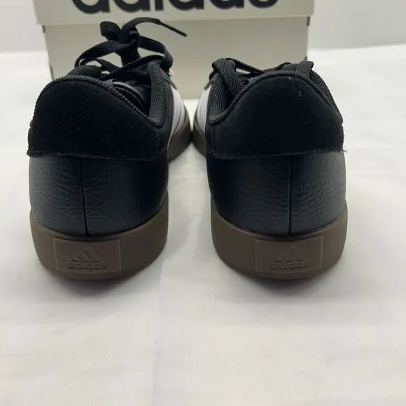 Adidas VL Court 3.0 Women's Shoes Size 7  Black with White Stripe New in Box