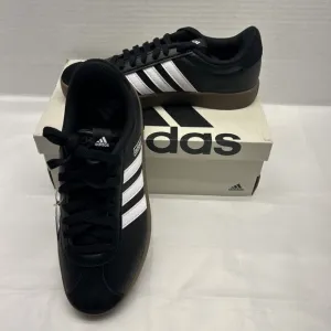 Adidas VL Court 3.0 Women's Shoes Size 7  Black with White Stripe New in Box