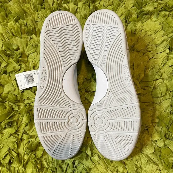 Adidas White Green SlamCourt Original Sneakers