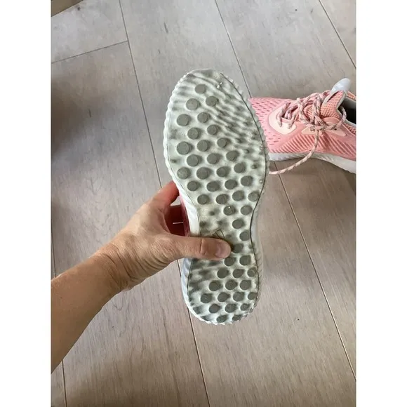 adidas Women Alpha Bounce EM Running Sneakers shoes Ice pink 6.5