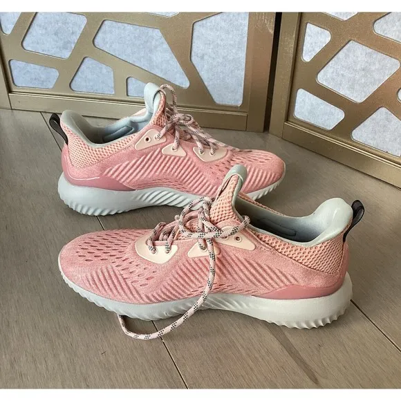 adidas Women Alpha Bounce EM Running Sneakers shoes Ice pink 6.5