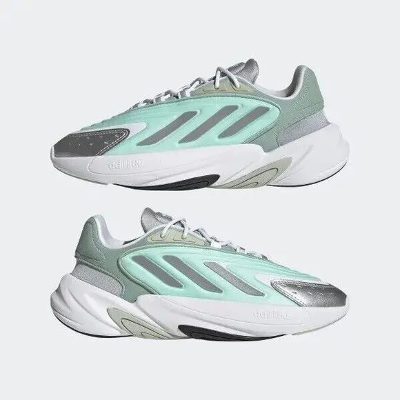Adidas Womens Ozelia Hazy Green Silver Metallic GX3669