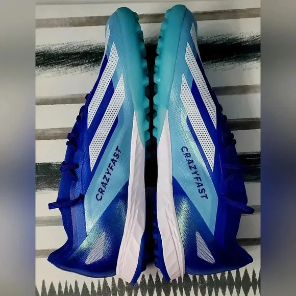 Adidas X Crazyfast.1 TF Turf Soccer Shoes Blue Mens Size 11.