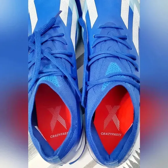 Adidas X Crazyfast.1 TF Turf Soccer Shoes Blue Mens Size 11.