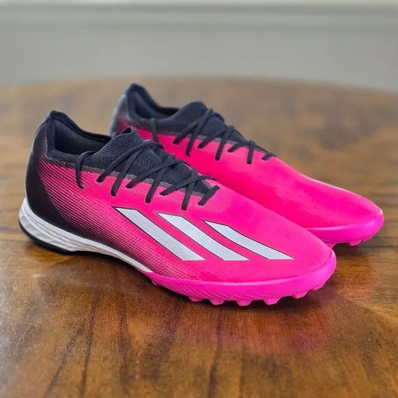 Adidas X Speedportal.1 Turf Soccer Shoes Pink Black GZ2440 Men's 9.5 Messi Great