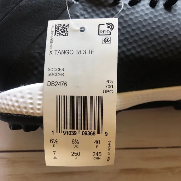 Adidas X Tango 18.3 Turf Soccer Shoes Size 7
