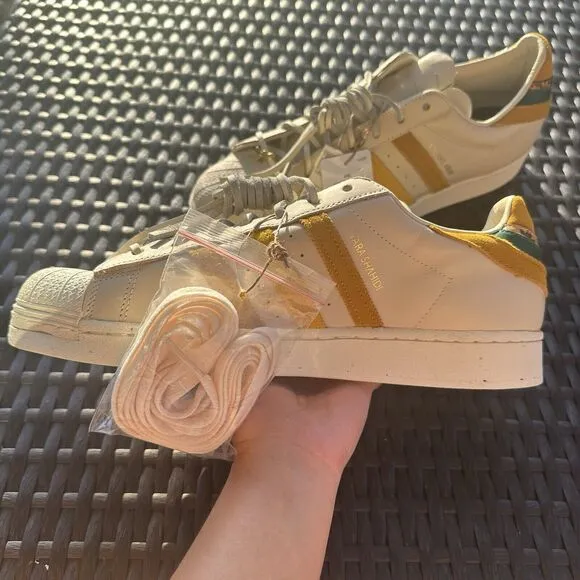 Adidas Yara Shahidi x Superstar Cream Legacy Gold Men's Shoes GZ2764 Size 11.5