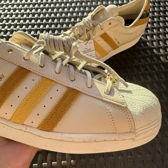 Adidas Yara Shahidi x Superstar Cream Legacy Gold Men's Shoes GZ2764 Size 11.5