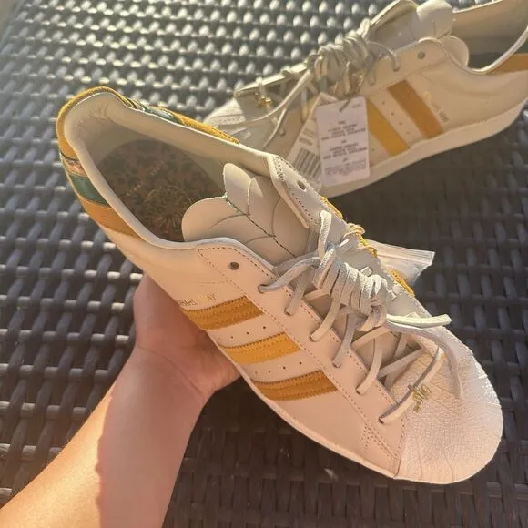 Adidas Yara Shahidi x Superstar Cream Legacy Gold Men's Shoes GZ2764 Size 11.5