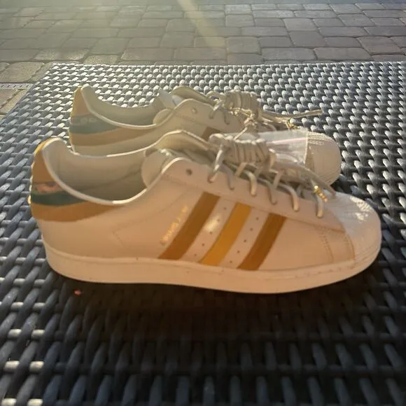 Adidas Yara Shahidi x Superstar Cream Legacy Gold Men's Shoes GZ2764 Size 11.5