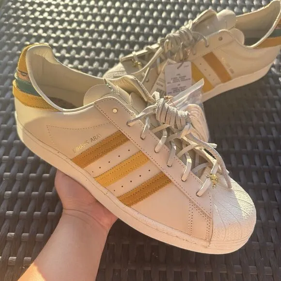 Adidas Yara Shahidi x Superstar Cream Legacy Gold Men's Shoes GZ2764 Size 11.5