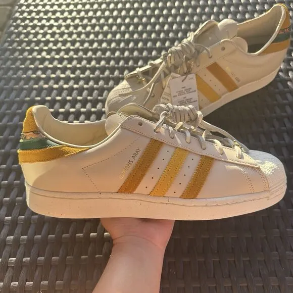 Adidas Yara Shahidi x Superstar Cream Legacy Gold Men's Shoes GZ2764 Size 11.5