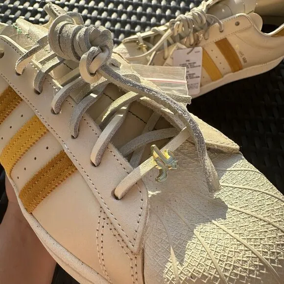 Adidas Yara Shahidi x Superstar Cream Legacy Gold Men's Shoes GZ2764 Size 11.5