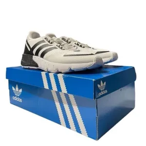 adidas ZX 1K Boost Big Kids Size 6.5 White Black Trainer Sneaker