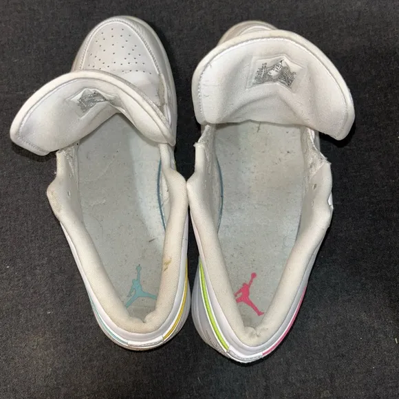 Air Jordan 1 Low White Multi-Color Swoosh Men’s Size 13