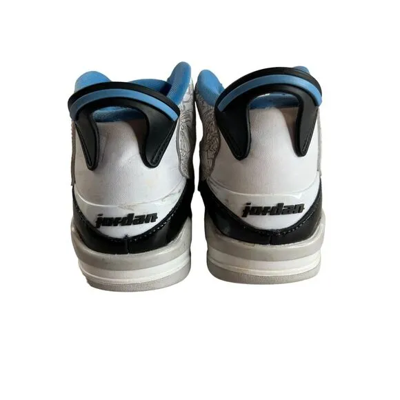 Air Jordan Dub Zero Youth Basketball Shoes 5Y White Black Blue Basketball Nike