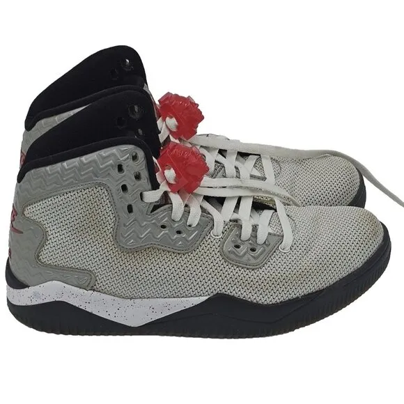 Air Jordan Spike Forty PE 2015 Gray Fire Red 807541-101 Size 8