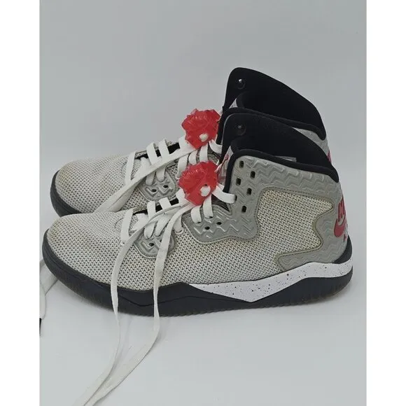 Air Jordan Spike Forty PE 2015 Gray Fire Red 807541-101 Size 8