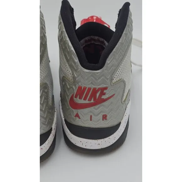 Air Jordan Spike Forty PE 2015 Gray Fire Red 807541-101 Size 8
