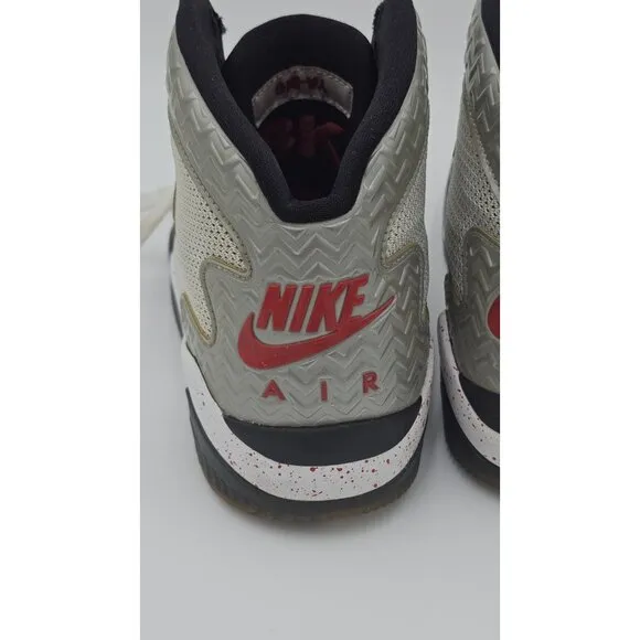 Air Jordan Spike Forty PE 2015 Gray Fire Red 807541-101 Size 8
