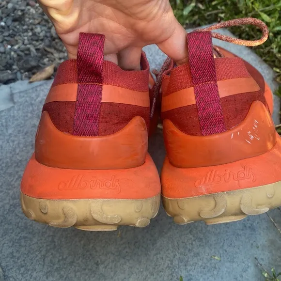 Allbirds SWT Trail Runner Tennis Shoes  Merino Wool sz 13 Orange