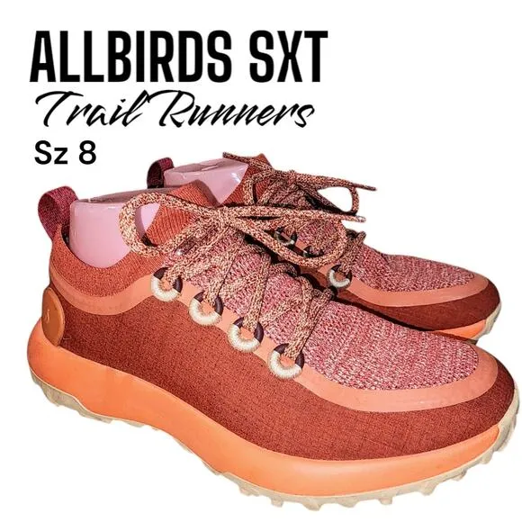 Allbirds Trail Runner SWT Women's Sz 10 Diablo Red Orange Running Trail Sneakers