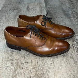Allen Eamond Carlyle plain toe Oxford Men's 7.5‎ Leather Dress Shoes