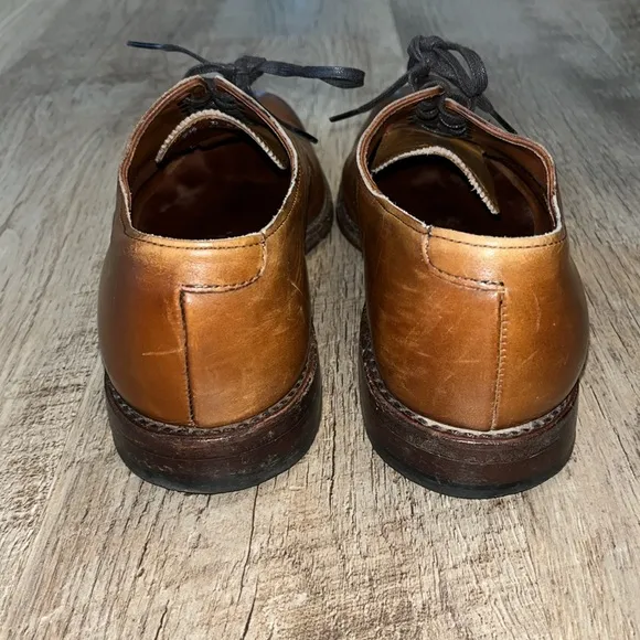 Allen Eamond Carlyle plain toe Oxford Men's 7.5‎ Leather Dress Shoes