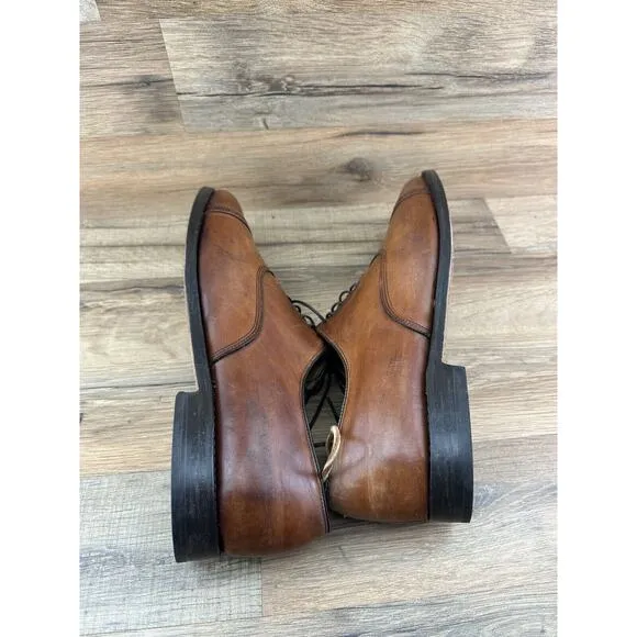 Allen Edmonds Byron Oxford Cap Toe Brown Men’s Dress Shoes Sz 11.5B Made…