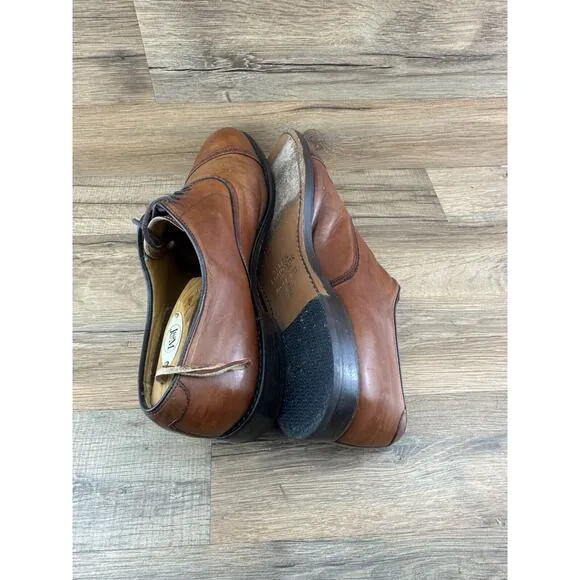Allen Edmonds Byron Oxford Cap Toe Brown Men’s Dress Shoes Sz 11.5B Made…