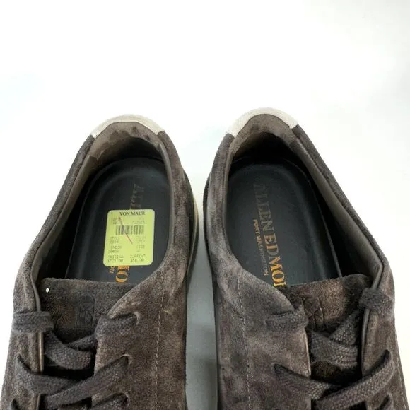 Allen Edmonds Men's Canal Court Lace Up Sneakers Size 10 D Gray Suede Leather