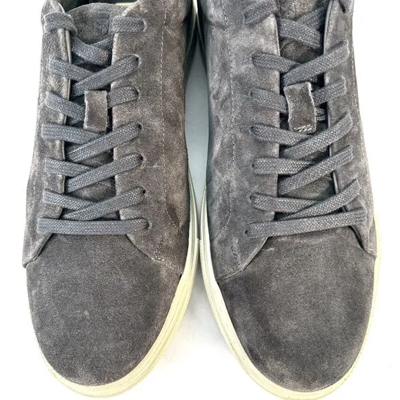 Allen Edmonds Men's Canal Court Lace Up Sneakers Size 10 D Gray Suede Leather