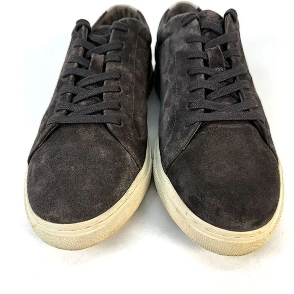 Allen Edmonds Men's Canal Court Lace Up Sneakers Size 10 D Gray Suede Leather
