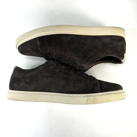 Allen Edmonds Men's Canal Court Lace Up Sneakers Size 10 D Gray Suede Leather